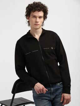 Calvin Klein - Black Logo Relaxed Fit Cotton Sweatshirt