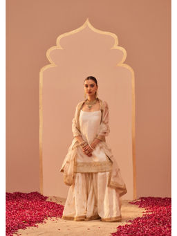 Sheetal Batra - Yasmin - Daisy Ivory Kurta with Garara and Dupatta