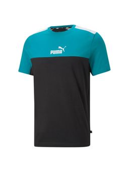 Puma - ESS Block Mens Green T-Shirts