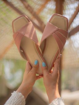 Devano - Pink Comfort Slip-On Flats