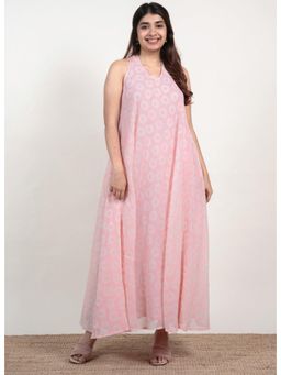 The Indian Ethnic Co. - Tashi Pink Batik Mulmul Shirt Dress