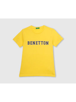 United Colors of Benetton - Graphic T-shirt- Yellow