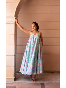 POMCHA - Pastel Blue Kapaas Sleeveless Dress