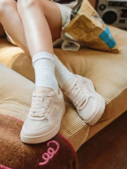 U.S. POLO ASSN. - Zira Beige Sneakers Shoes With Premium Upper