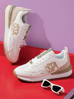 U.S. POLO ASSN. - Esme Off White Monogram Sneakers Shoes