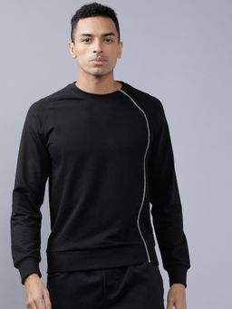 HIGHLANDER - Mens Black Solid Sweatshirt