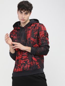 HIGHLANDER - Mens Red Graphic Hoodie