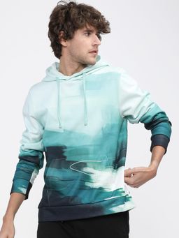 HIGHLANDER - Mens Teal Graphic Hoodie