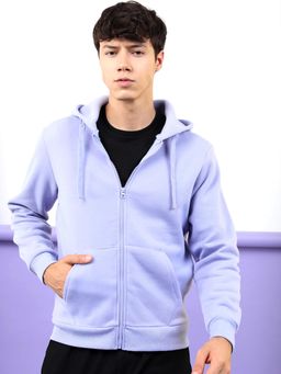 HIGHLANDER - Mens Lavender Hooded Front Open Jacket