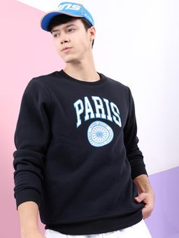 HIGHLANDER - Mens Black Typography Sweatshirt