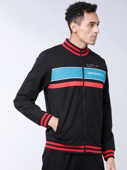 HIGHLANDER - Mens Printed High Neck Cotton Front Open Jacket