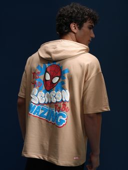 HIGHLANDER - Mens Spider Men Oversized Drop Shoulder Hoodie