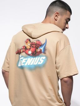 HIGHLANDER - Mens Iron Man Oversized Drop Shoulder Hoodie