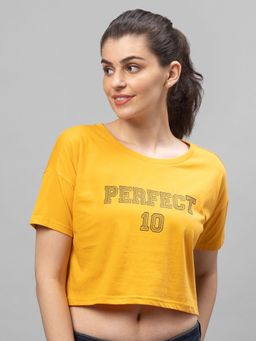 Globus - Artisans Yellow Printed T-Shirt