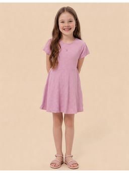 U.S. POLO ASSN. - Girls Textured Fit And Flare Dress