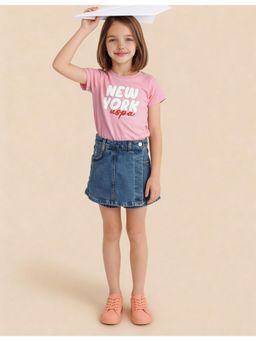 U.S. POLO ASSN. - Girls Comfort Fit Denim Skort