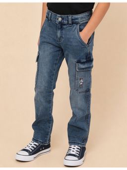 U.S. POLO ASSN. - Boys Relaxed Fit Blue Jeans