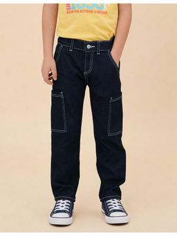 U.S. POLO ASSN. - Boys Relaxed Fit Navy Blue Jeans