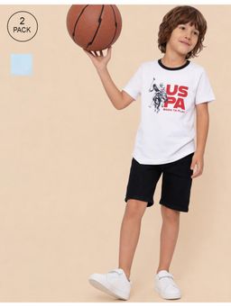 U.S. POLO ASSN. - Boys Brand Printed Regular Fit T-Shirt - (Pack Of 2)