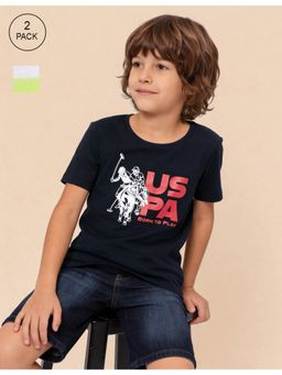 U.S. POLO ASSN. - Boys Printed Regular Fit T-Shirt - (Pack Of 2)