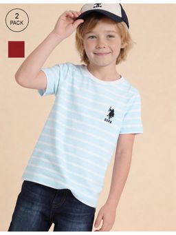 U.S. POLO ASSN. - Boys Printed Regular Fit T-Shirt - (Pack Of 2)