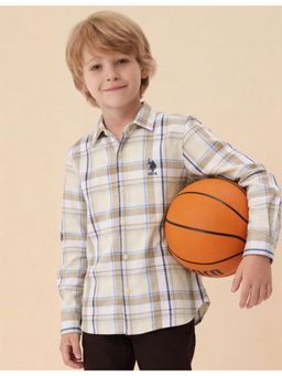 U.S. POLO ASSN. - Boys Tartan Checked Dobby Shirt