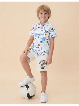 U.S. POLO ASSN. - Boys Graphic Printed Regular Fit Shirt