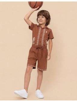 U.S. POLO ASSN. - Boys Embroidered Relaxed Fit Shorts