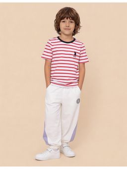 U.S. POLO ASSN. - Boys Regular Fit Colour Blocked Joggers