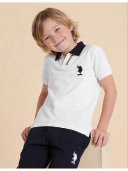 U.S. POLO ASSN. - Boys Solid Regular Fit Polo T-Shirt