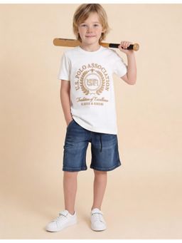 U.S. POLO ASSN. - Boys Graphic Brand Embroidered Regular Fit T-Shirt