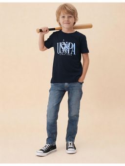 U.S. POLO ASSN. - Boys Graphic Printed Regular Fit T-Shirt
