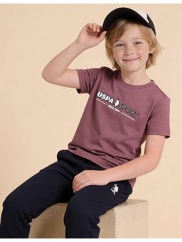 U.S. POLO ASSN. - Boys Brand Embossed Regular Fit T-Shirt