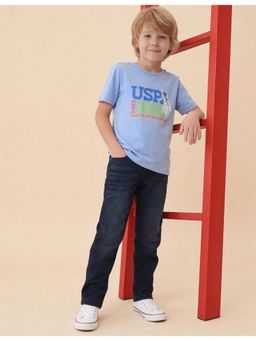 U.S. POLO ASSN. - Boys Graphic Printed Regular Fit T-Shirt