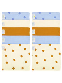 NINTARA BABY - Multi-Color So-Softs Muslin Face Towels (Pack of 10) (6-12 Months)
