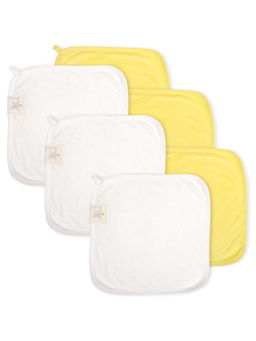 NINTARA BABY - Multi-Color So-Softs Bamboo Face Towels (Pack of 6) (6-12 Months)
