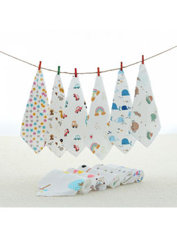 StarAndDaisy - White Muslin Face Hankies (Pack of 6) (6-12 Months)