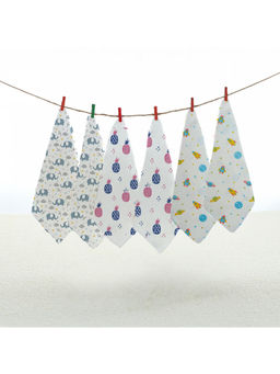 StarAndDaisy - White Muslin Face Hankies (Pack of 6) (6-12 Months)