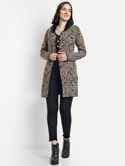 Creative Line - Fawn Women Knitted Wool Coat