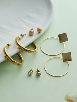 Priyaasi - Sparkling American Diamond Earring (Pack of 6)