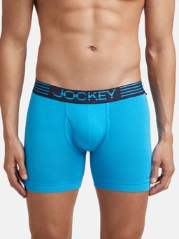 Jockey - MM06 Men Microfiber Mesh Elastane Active Wear Boxer Brief-Tropical Sea