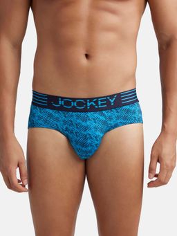 Jockey - MM07 Men Microfiber Mesh Elastane Printed Active Wear Brief - Tropical Sea