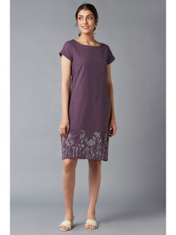 W - Purple Geometric Dress
