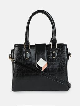 Haute Sauce - Black Textured Handbag