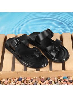 Metro - Men Black Sandal