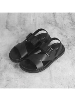 Metro - Men Black Sandal