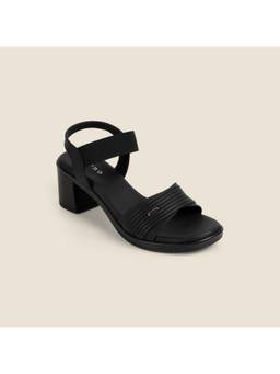 Metro - Women Black Sandal Heels
