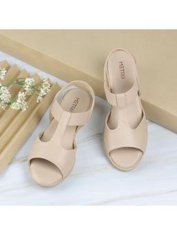 Metro - Women Beige Sandal