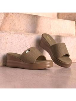Metro - Women Beige Wedges Heels