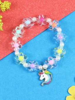 Asthetika Kids - Unicorn Charm Beaded Bracelet